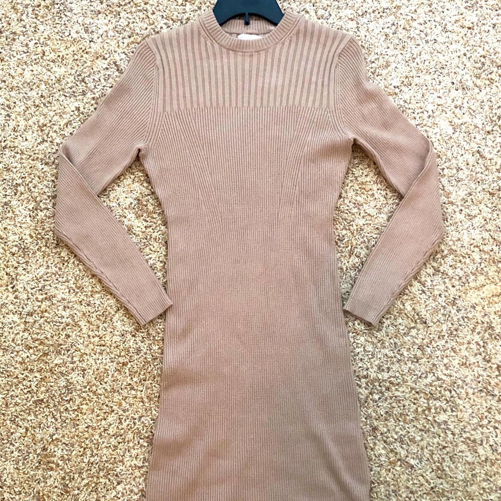 Prologue Tan Sweater Dress